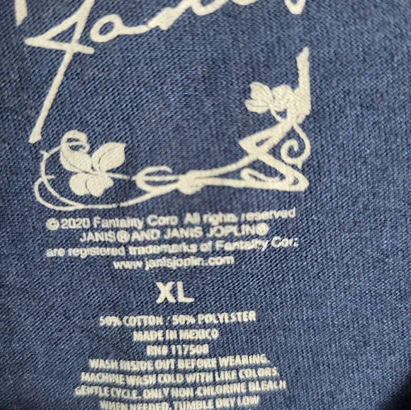 Janis Joplin graphic short sleeve tee women's XL #2625 - Picture 4 of 5